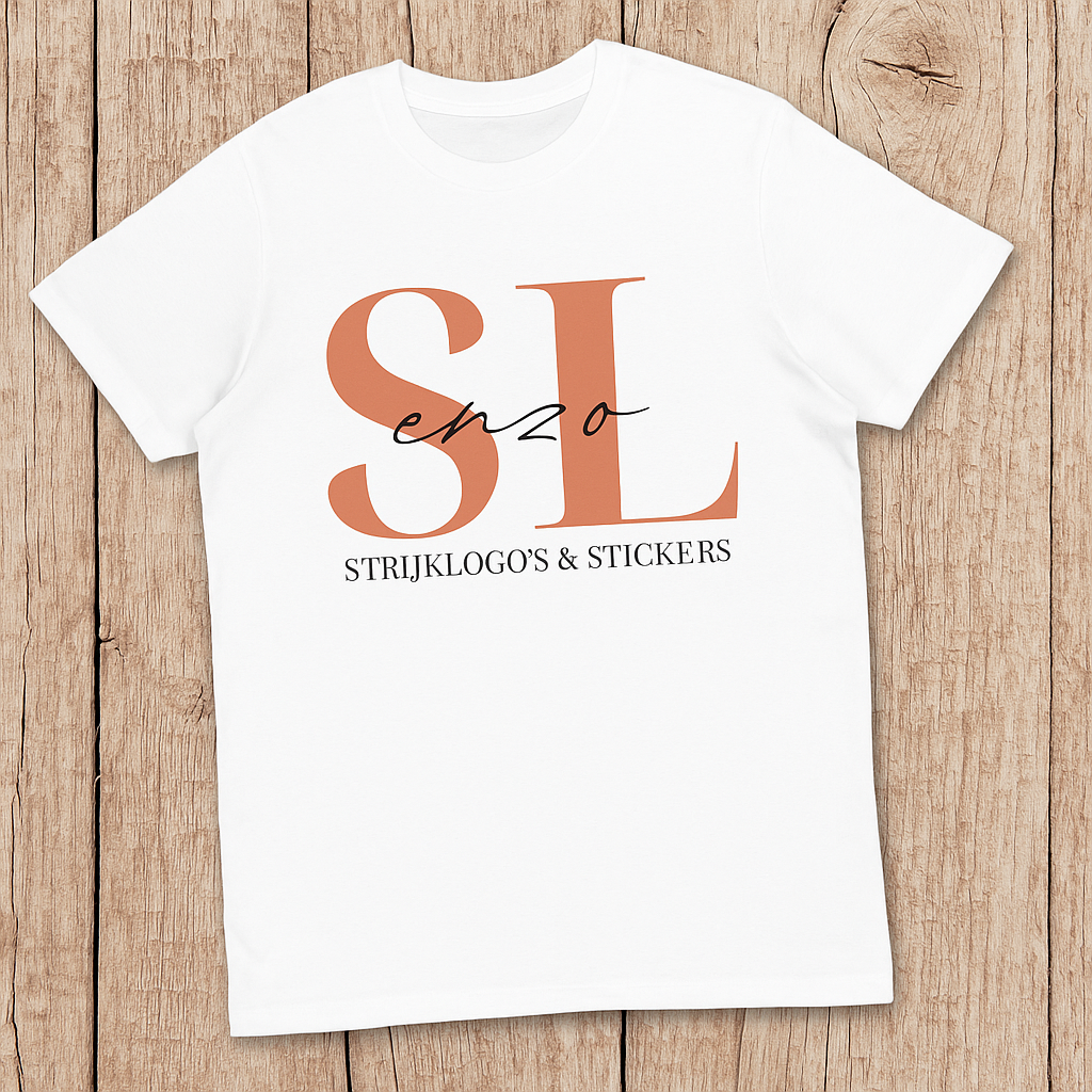 Bedrukt T-shirt (Russel 215gr/m2.) met eigen logo of print