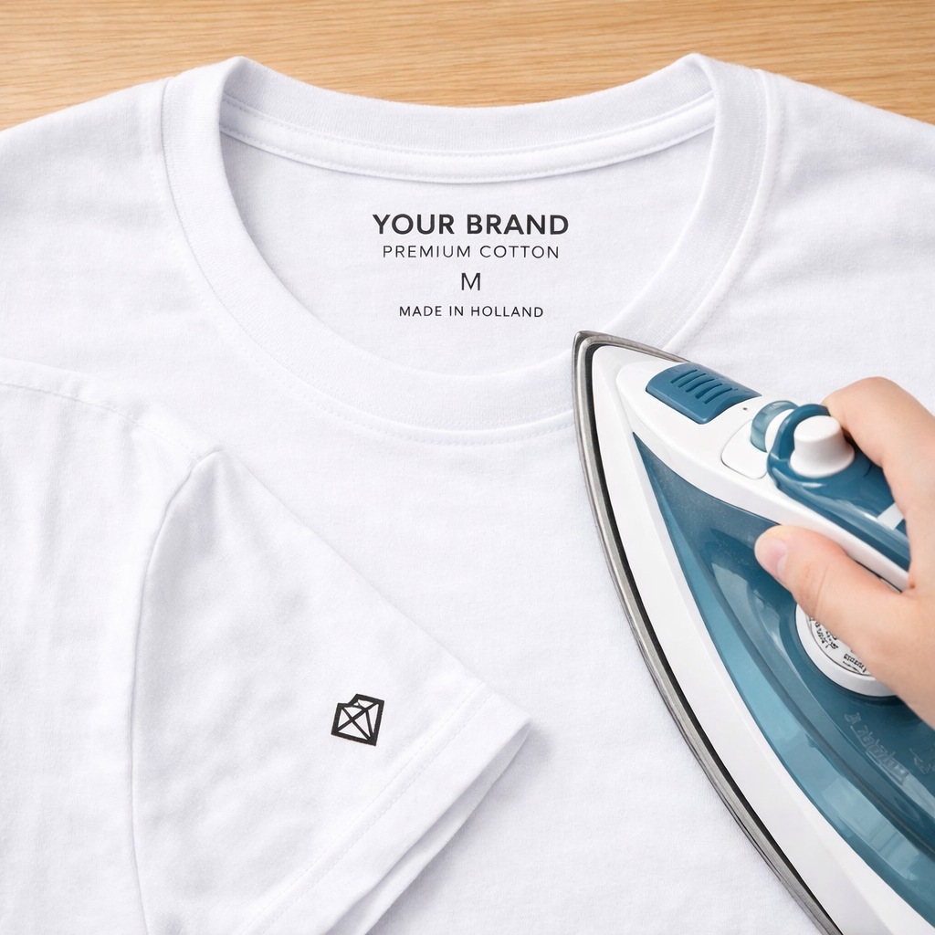 Neck labels met eigen logo