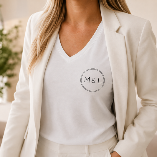 strijkapplicatie met bedrijfslogo voor kleding